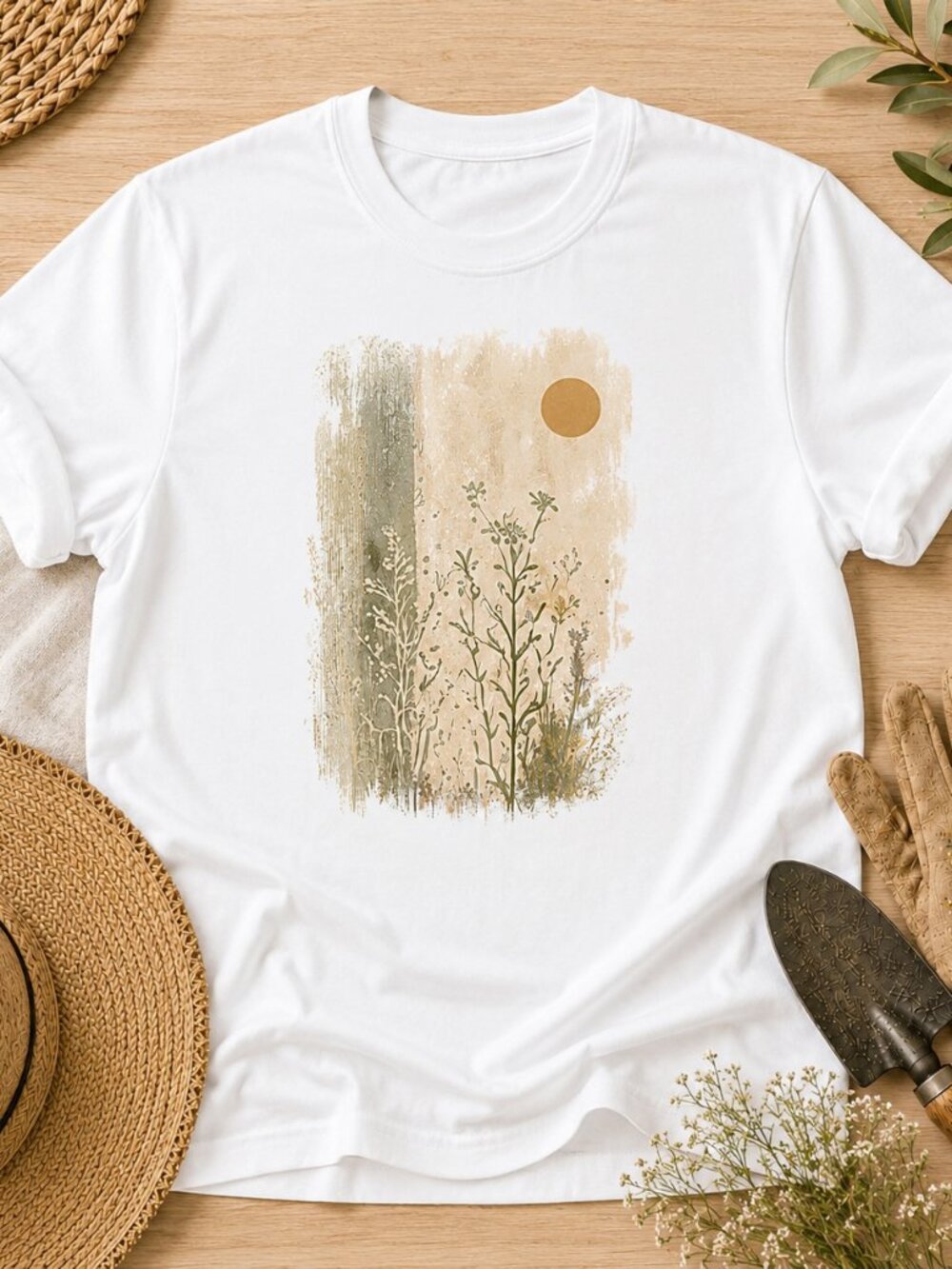 Vintage Botanical T-Shirt 🌿🌼 | Wildflower Garden Tee | Floral Gardening Shirt